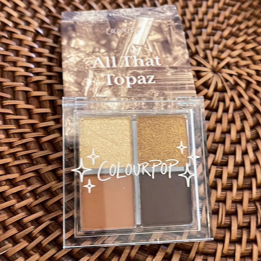 NWT ColourPop Eyeshadow Quad - All that Topaz